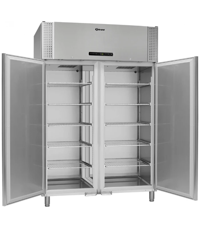 Armoire NĂ©gative GN 2/1 - 2 Portes Avec Grilles Inox â Image 2