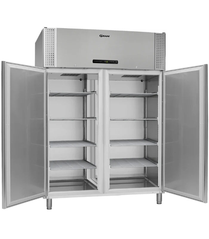 Armoire Négative GN 2/1 - 2 Portes Avec Grilles Inox