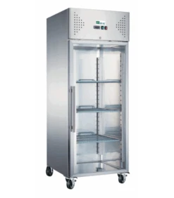 Armoire Réfrigérée Porte Vitrée Inox Gastro 2/1 Positive