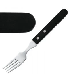 Boîte De 12 Fourchettes à Steak Manche Noir - Amefa