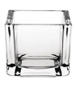 Boîte De 6 Photophores Carrés En Verre - Olympia