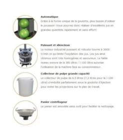 Centrifugeuse De 120 Ă 160 Litres Par Heure