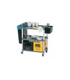 Chariot De Débarrassage Complet Avec Poubelle Et Bac