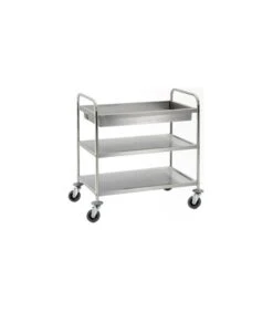 Chariot De Transport2 Plateaux Et Bac De Débarrassage