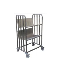 Chariot De Transport Inox Pour Assiettes