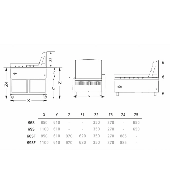 Churrasco Professionnel Ă Charbon De Bois 6 Ou 9 Broches â Image 3
