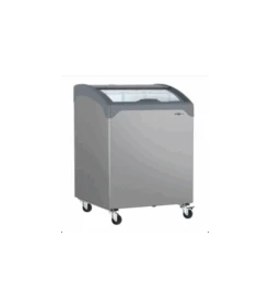 Congélateur Gris Bahut117 Litres (capacité Nette) Avec Couvercle En Verre