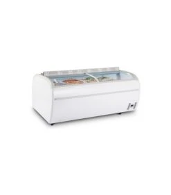 Conservateur Double Et Bi-température à Porte Coulissante Et éclairage LED