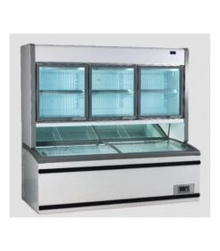 Conservateur Vitres Coulissantes Sur Armoire Négative Portes Battantes