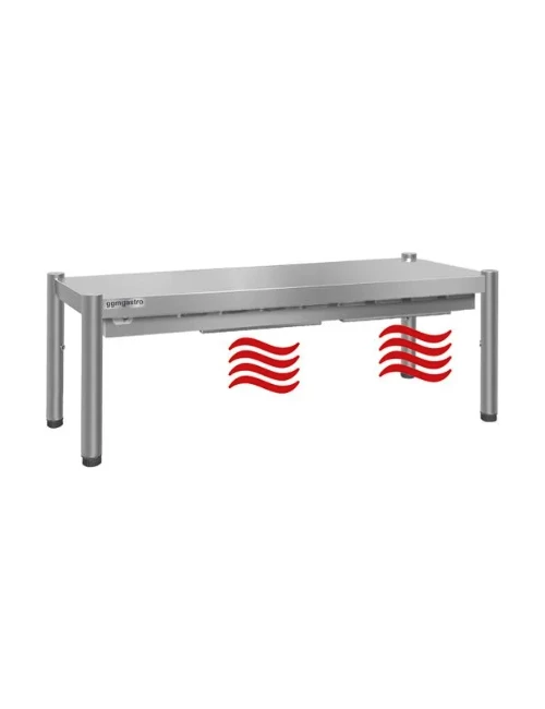 EtagĂšre Chauffante Pont Inox Longueur 1 M â Image 2