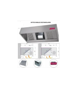 Hotte Murale Rectangulaire Série 900 Avec Ventilateur