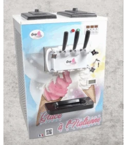 Machine à Glace Soft De Comptoir à Poser 2 Parfums + 1 Mélange
