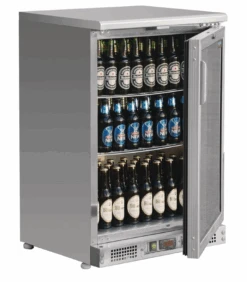 Mini Armoire à Boissons Inox Vitrée