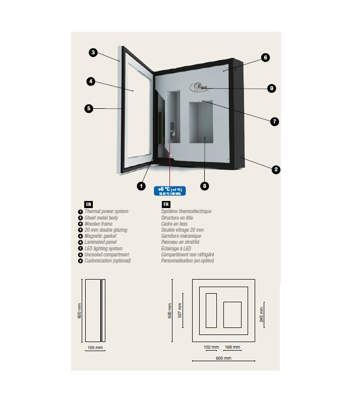 Tableau Mural Encastrable Pour Tout Type D'alcool