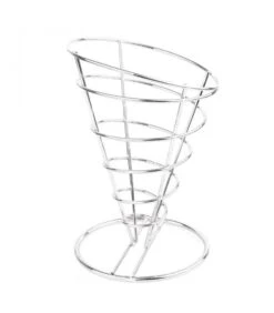 Support Pour Frites De Forme Conique En Acier Inoxydable - Olympia