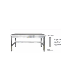 Table Inox Ajustable En Hauteur