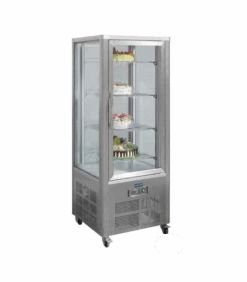 Vitrine à Patisserie 4 Faces Vitrées 400 L