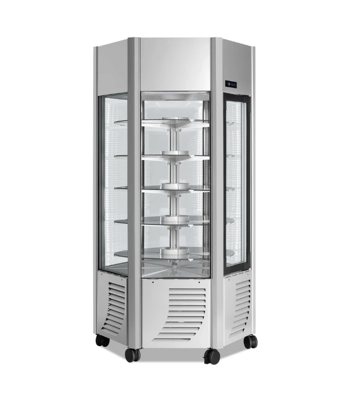 Vitrine D'exposition Positive 6 Faces Vitrées Froid Ventilé