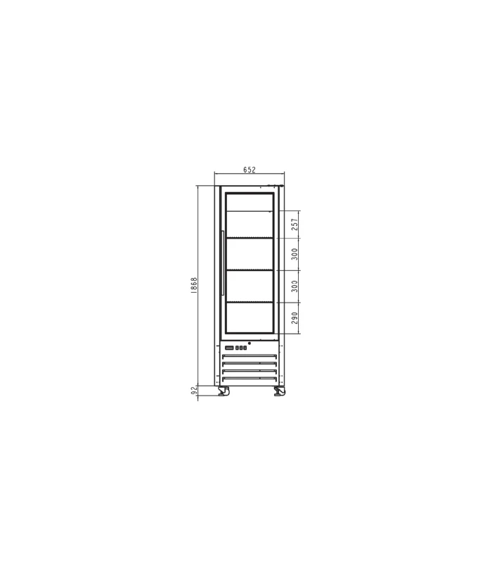 Vitrine Réfrigérée De Présentation 4 Faces Vitrées – Image 2